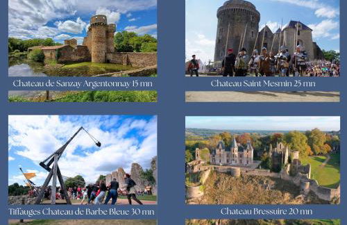 Grand Gîte Le Saule en Scie - 3 étoiles - Spa chauffé, 12 à 14 pers, jardin clos, 30 mn PuyduFou - Foto 50