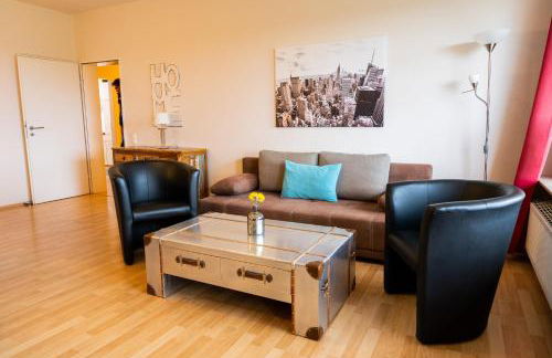 Fewo Art City-Studio Kassel 2, groß, modern, citynah, 3 Schlafzimmer, 2 Bäder, kostenfreie Parkplätze, 2 Süd-Balkons, Herkulesblick - Foto 13