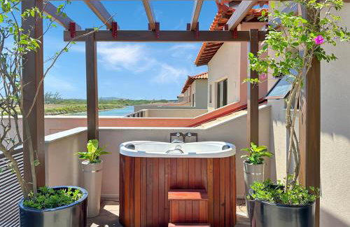 Ofurô - 5 Suítes - Piscina Aquecida - Marina - Condomínio - Foto 2