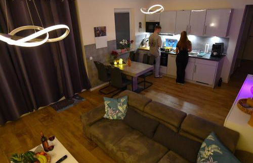 Elegantes & modernes Apartment NeLi mit Terrasse, 100m zum Hafen Röbel Müritz - Foto 5