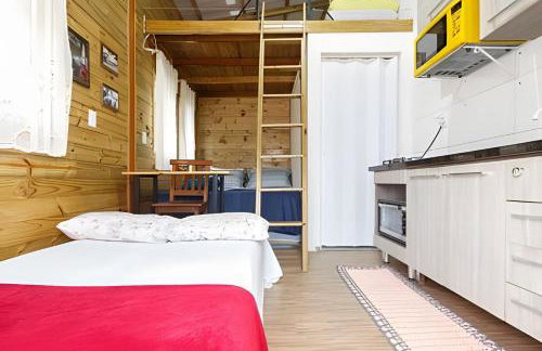 Casa 2 quartos, 6 pessoas, perto da praia, ar condicionado, wi-fi, cozinha completa, lavanderia, - Foto 42
