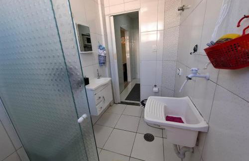 Studio Frente ao Mar Gonzaga - Foto 19