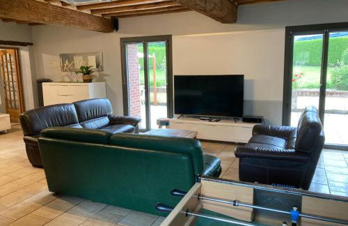 Nouveauté 2026 piscine chauffée - Le gîte de SoleilMapou pour 12 personnes en Normandie près de Fécamp et d'Etretat, idéal grandes tribus, vous pouvez me contacter sur Les gîtes de SoleilMapou - Foto 12