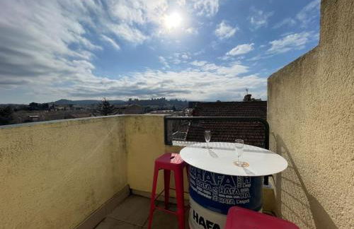 Duplex 70m2 - Vue Cité Mediévale - Parking gratuit - Foto 28