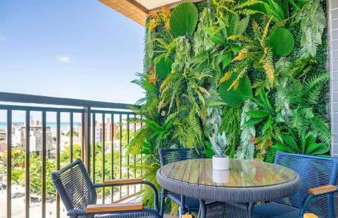 Apartamento 2 quartos, luxuosos com piscina na cobertura e 2 min da praia de Manaira - Foto 17