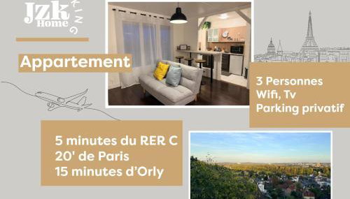 Studio aux portes d'Orly et Paris - Foto 2