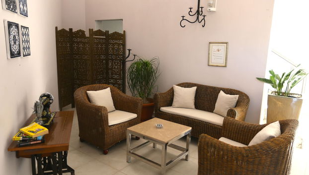 Sala de estar do lobby