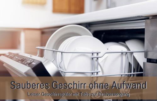 Ferienhaus Höckelheim - FeWo Blaue Lagune - neu, modern & geräumig - 100 qm - 3 Schlafzimmer - bis 6 Gäste, Babies reisen gratis - Garten, Grill & Terrasse - Fußbodenheizung - Smart-TV - Küche mit Backofen, Spülmaschine & Toaster - nahe Göttingen - Foto 7