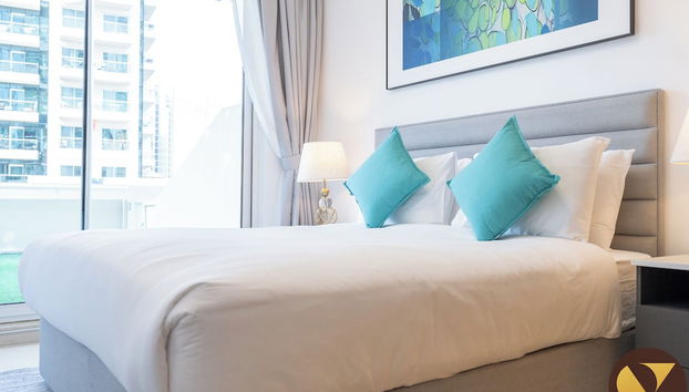 Canal & Partial Burj View Mayfair Tower - Foto 5, Habitación