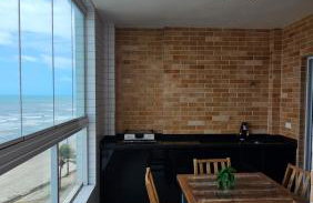Apartamento em Mongaguá, Pé na Areia, Vista Belíssima! - Foto 4