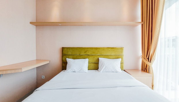 Homey And Modern Studio At Tree Park City Cikokol Apartment - Foto 4, Habitación