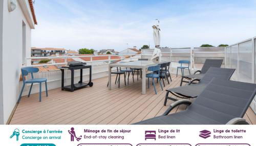Appart pour 6 adultes et 2 enfants avec terrasse - Foto 2