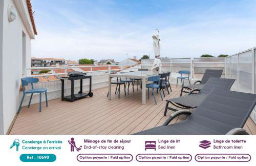 Appart pour 6 adultes et 2 enfants avec terrasse - Foto 2