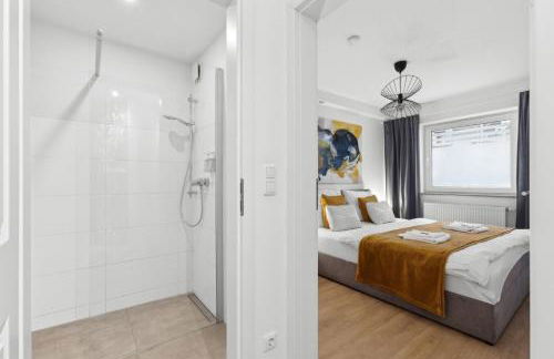 Stylisches 2-Zimmer Ambient Apartment in Alsternähe mit Kingsize-Bett & Schlafsofa - Foto 13