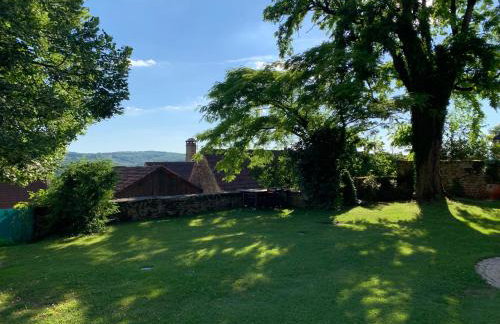 Maison Les Volets Rouges, piscine privée et vue panoramique, côté Sarlat - Foto 14
