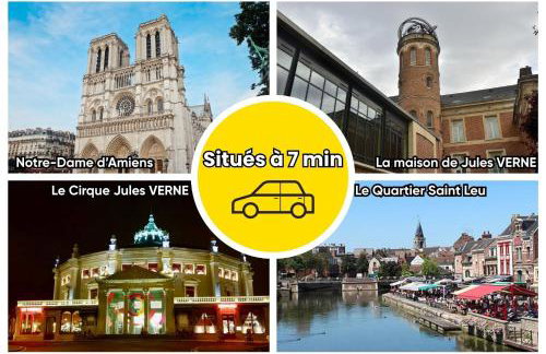 Le Triplex Confort I Parking gratuit I Centre Amiens - Foto 26