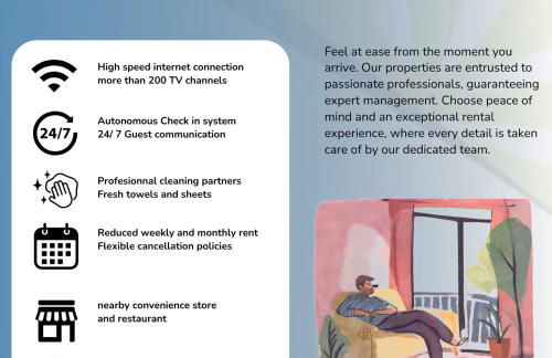 Les Agnettes - Paris Metro - Wifi - Parking - Tout équipé - Foto 4