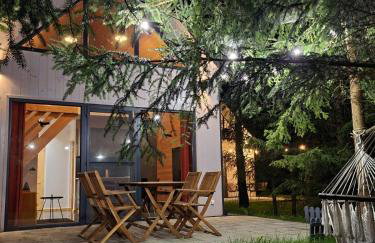 Żywiołowo - domki w stylu stodoły z placem zabaw i stawem - OGIEŃ - Foto 1