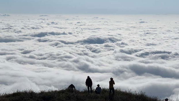 Admiring the views from Cerro Puñay