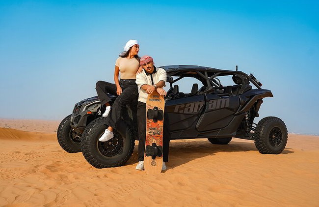 Dubai: Quad Bike, Dune Buggy, and Sandboarding Experience - Photo 1
