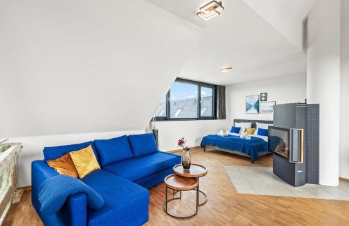 DND Design Loft I 170qm I Parken I Balkon I Workstation I Netflix I Kaffee I Waschmaschine I Trockner I Xbox I Ausblick - Foto 6