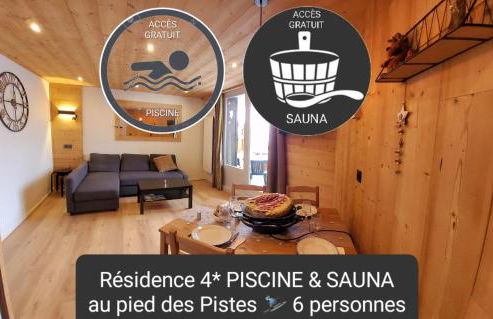 Douillet 33 m² piscine et sauna - 6 pers - Foto 1