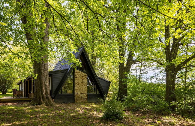 Lake View Hot Tub Modern A-frame - Foto 45
