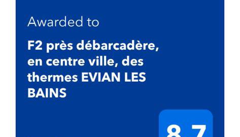 F2 près débarcadère, en centre ville, des thermes EVIAN LES BAINS 2 étoiles - Foto 2