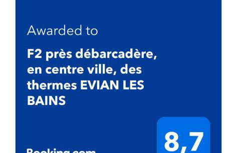 F2 près débarcadère, en centre ville, des thermes EVIAN LES BAINS 2 étoiles - Foto 2