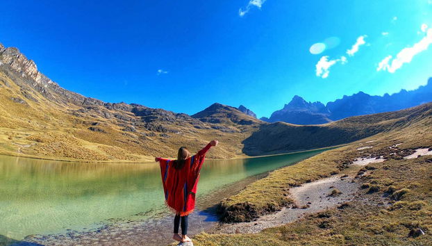 Visitando la laguna Esmeralda