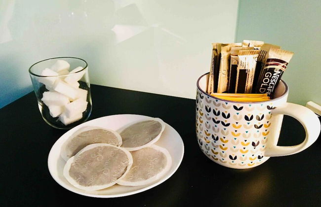 Large Retro Chic Flat 100m2 in City Center - Parking - Foto 14