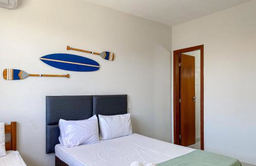 Aptos em condominio frente mar na praia de Taperapuã, atravessou a rua está na praia, aptos com 2 quartos com ar condicionado, internet privativa 300MBPS, 1 vaga de garagem, acomodam até 6 pessoas - Foto 64