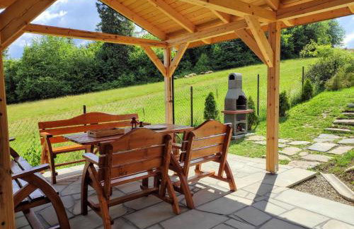 Borowikowe Zacisze drewniane domy z kominkami - Foto 35