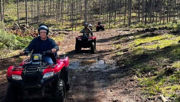 Traverse different terrains on a quad bike