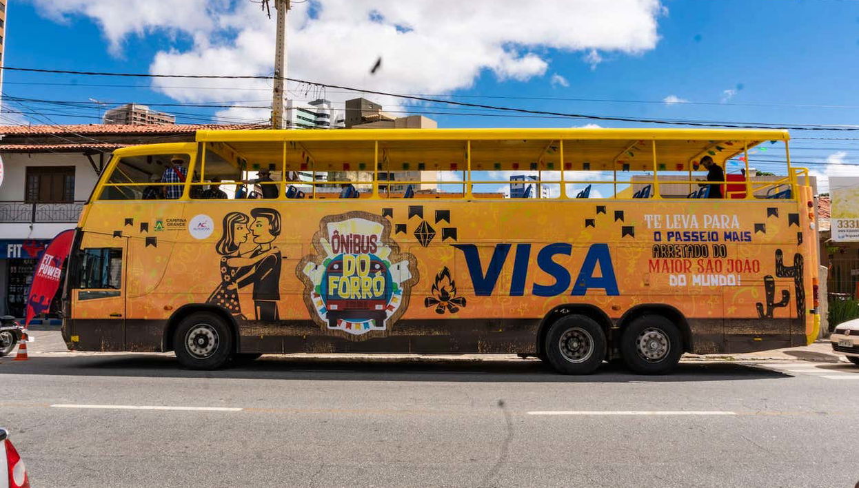 Durante il tour in autobus