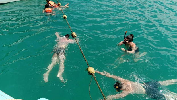 Disfrutando del snorkel