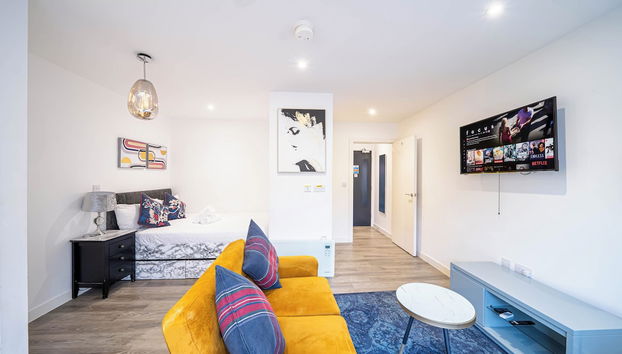 Lovely and Central Apartment in Sheffield - Foto 4, Habitación