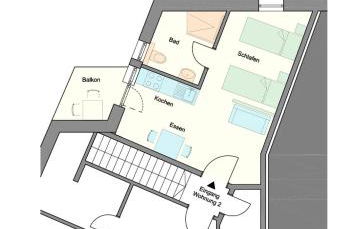 Ferienwohnung, 1-Zimmer, 1-3 Personen, 31 qm, mit Balkon, in ruhige Lage, direkt an der Aach - Photo 49