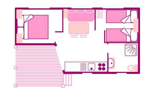 Mobil-Home Confort 4pers. Mercantour - Foto 7