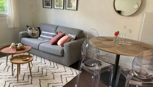 50 m2 T2 au calme, lumineux, confortable, cosy, climatisé, privatif avec parking gratuit et terrasse - Foto 2