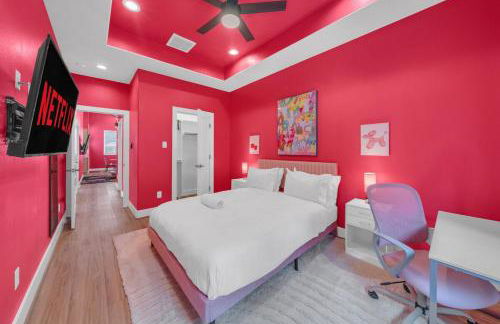 Viral Pink Home Houston B Hot Tub NRG Med Ctr - Foto 14