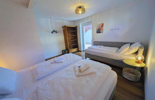 Frankenherz-Apartments - Premium Wohnung mit Terrasse & zwei Schlafzimmern, nahe Playmobil-Funpark, Self-Check-In - Foto 11