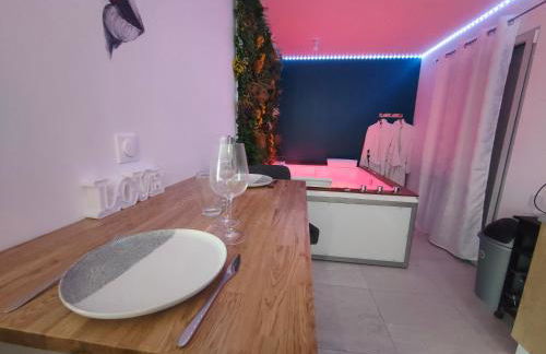 Un amour passionnel,love room,15 min du zoo,balnéo XL privatisée et disponible toute l'année ,piscine couverte et chauffée d'avril à fin septembre à partager avec d'autres logements et elle est privatisée de 20h à 22h - Foto 19