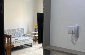 Espaçoso 1 d perto do mar com vaga - Foto 8