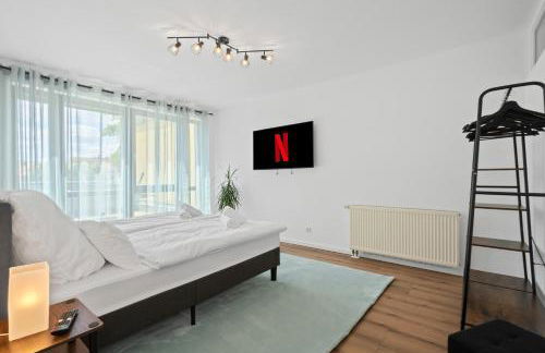 Nexstay LUX Wohnung mit Dachterrasse und Parkplatz - Foto 21
