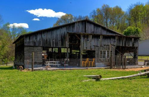 Creekside A-Frame Retreat with Treehouse Views, Hammock Lounge & Indoor-Outdoor Shower in New Port, Tennessee - Foto 15