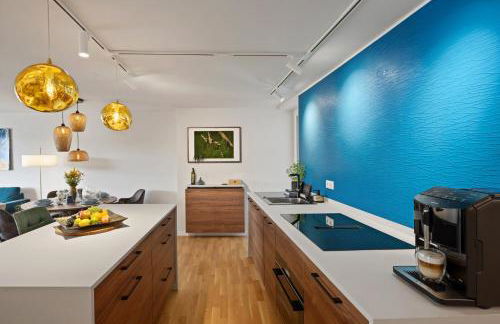 MAISUITES Eisvogel - Zentrale Luxuswohnung mit direktem Seeblick I Bis 4 Personen I Premiumküche I Boxspringbett I Kaffeevollautomat I Parkplatz I Barrierearm & Aufzug - Foto 12