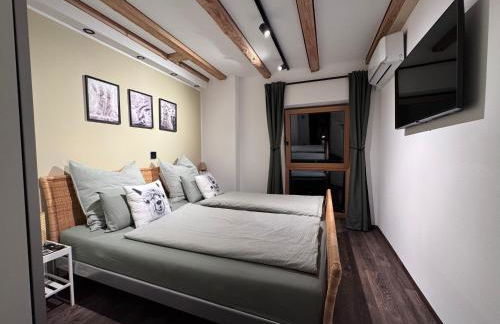 TOP moderne FeWo - Alpakahof zum Himmelreich, traumhafte Lage, Terrasse mit Weitblick, kostenfreier Parkplatz, Nähe Kurklinik, optional Sauna - Foto 10