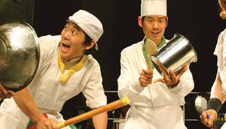 Espectáculo Nanta en el teatro Myeongdong