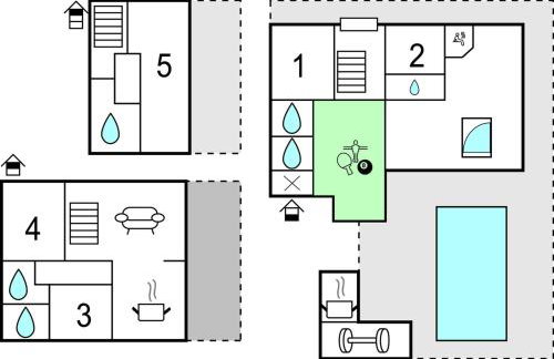 Villa with Swimming Pool, Outdoor Kitchen, Sauna, Hot Tub, Play Area, Sea View - Foto 144